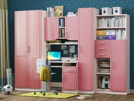 Стенка Юнга МДФ (Ш- 3000 х В- 2000 см х Г- 570 мм)/Разные Цвета