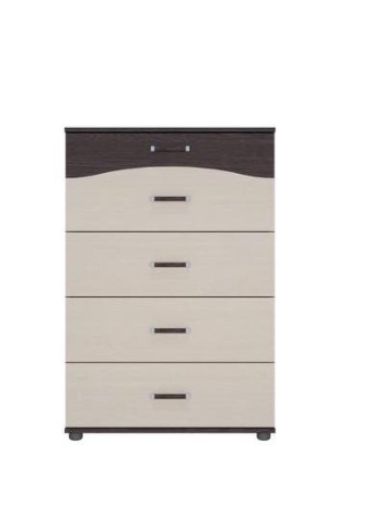 Комод Вега К-01 Венге/Дуб Молочный (Ш-750 × В-1120 × Г-417 мм)