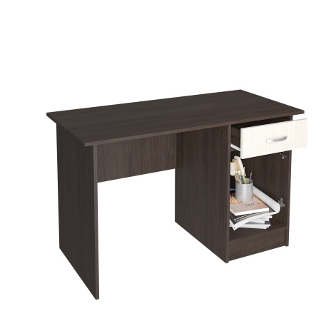 Письменный Стол Рига с Тумбой и Ящиком/Разные Цвета 