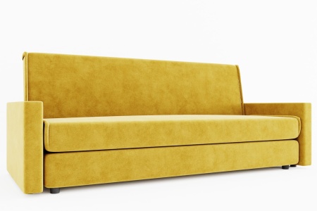 Диван прямой Ретро с ножками-кубышками Ш-2100 х Г-920 х В-920 мм/Спальное место Ш-1900 х Г-1250 мм