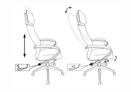 Кресло руководителя Бюрократ CH-608 черное