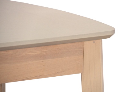 Стол раздвижной с овальной крышкой выбеленная береза