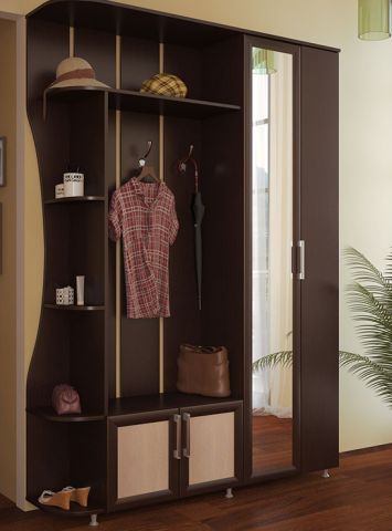 Прихожая Ксения-1 МДФ/Разные Цвета (1,55*2,15*0,4)